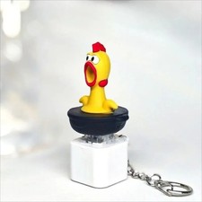 Funny Screaming Chicken Keychain Sound Light ...