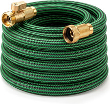 NON-EXPANDABLE Garden Hose 25 Ft, Heavy Duty Flexible Water Hose, Kink Resistant