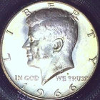 1966 P KENNEDY HALF DOLLARD   40% SILVER  CIRCULATED