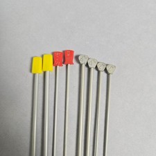 Lot Of 8 Vintage INOX / AERO Knitting Needles  3.5 US 2 MM 2.5 MM 4 MM 14"