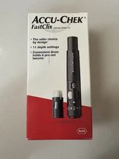 Accu-Chek FastClix Lancing Device Kit 6 Lancet Starter Drum
