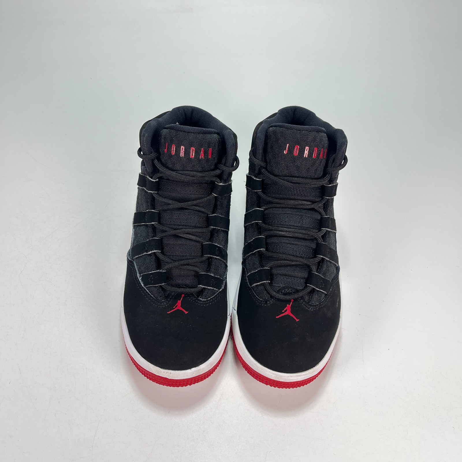 Jordan Max Aura Black Red Basketball Shoes Sneakers AQ9216-023 Youth Size 2Y thumbnail 3