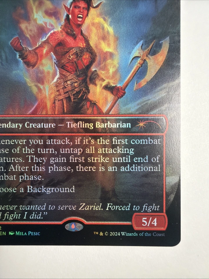 Karlach, Fury of Avernus (Rainbow Foil) Secret Lair Drop Foil - Image 4 of 4