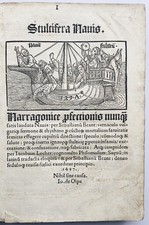 Sebastian Brant Ship of Fools Basel Bergmann 1497 Incunable