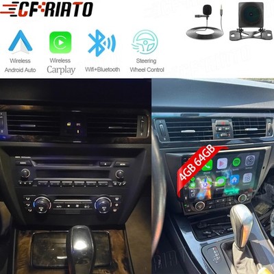 Für 3er BMW E90 E91 E92 E93 4+64G Android 15 Autoradio GPS RDS KAM Apple CarPlay
