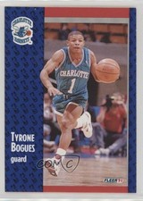 1991-92 Fleer Blank Back Muggsy Bogues Tyrone Bogues #17 0w8f