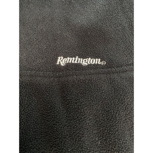 Vintage Remington 1/4 Zip Fleece Jacket Size XL Black Made In Madagascar - Picture 3 of 6