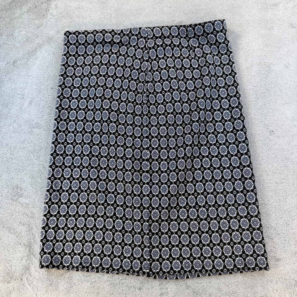 Falda lápiz para mujer J.Jill Wearever Collection pequeña negra azul elástica Foto 2 de 4