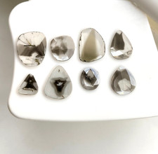 Rare Natural Trapiche Diamond Polki Slice 1+ct (8pc) Lot