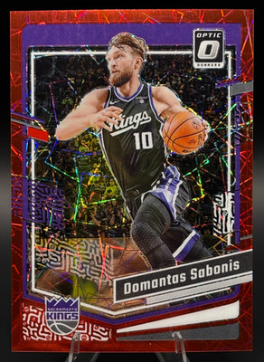 2023-24 Donruss Optic DOMANTAS SABONIS #142 Red Velocity Prizm /299 Kings #142
