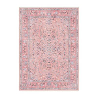Ruggable 5'x7' Washable Bridgerton Debutante Dream Area Rug Rose