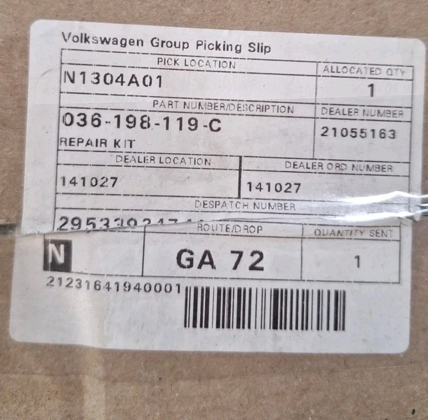 Kit Cambelt Gasolina Original VW Polo Lupo Audi A2 Seat Ibiza 1.4 1.6 036198119C Foto 3 de 4