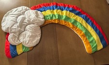 Rainbow Cloud Nursery Children  s Wall Hanging Multicolor Decor 80  s 90  s