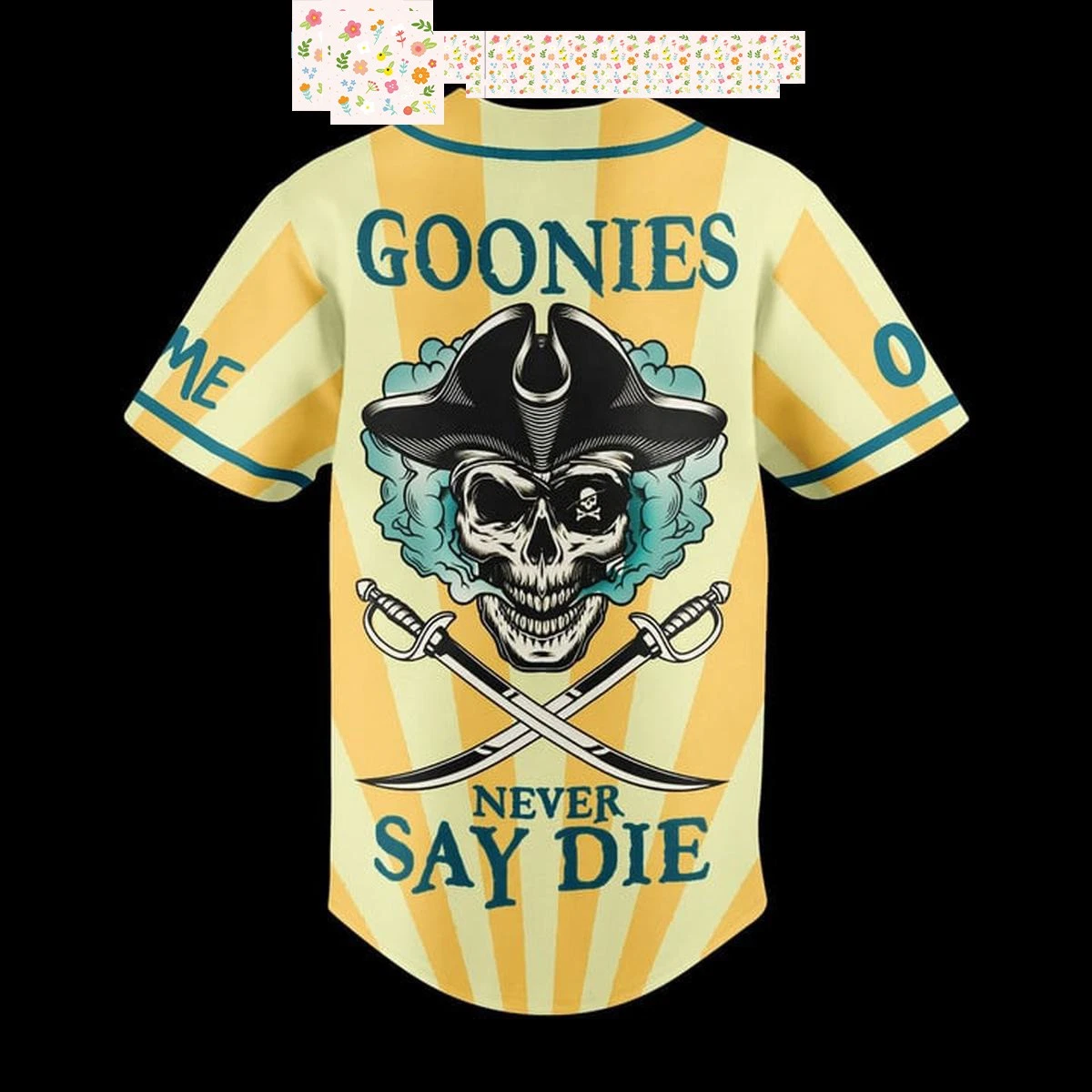 The Dirty Heads Goonies Never Say Die Personalized Baseball Jersey