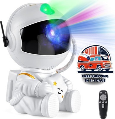 Lámpara LED con proyector de estrellas, regalo de cumpleaños, temática espacial