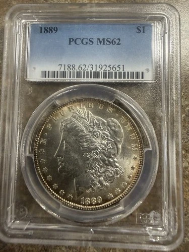 1889 $1 Morgan Dollar PCGS MS62