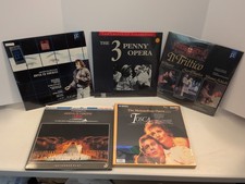 Laserdisc Opera Classical 5 Disc Lot 3 Penny Opera, Aida Royal Opera House