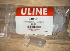 [PACK of 10] Slatwall Clips for Acrylic Brochure Literature Pamphlet Holders NEW