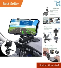 Universal Car Phone Holder Mount Adjustable 360° Rotation for Smartphones
