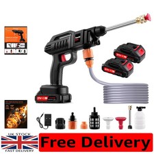 Effortless Outdoor Cleaning with 21V Cordless Pressure Washer - 2 Batteries
