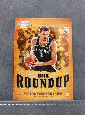 Victor Wembanyama 2023-24 Panini Contenders Optic Roundup /25 Black Scope RC #18
