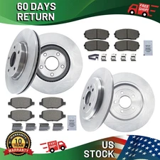 FRONT REAR Brake Disc Rotors and Ceramic Pads Kit for 2011 Ford Edge Lincoln MKX