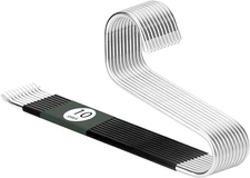 Open Ended Pants Jean Hangers - Stainless Steel Jeans Hangers 10 Pack 8 Mm Thick
