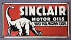 VTG Style Sinclair Motor Oils Best For Motor Cars Metal Sign Large 16" x 8.5"