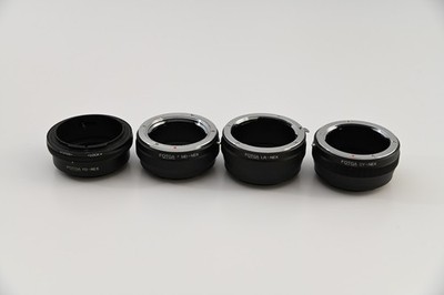 4x Fotga Adapter Sony E NEX to LR CY MD FD Leica Contax Minolta Mount