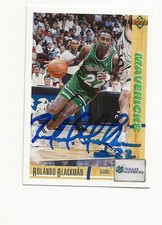 ROLANDO    BLACKMAN     MAVS      AUTOGRAPHED    CARD