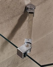 QWORK® Flexible Shower Screen Support Stabilizer - 304 Stainless Steel - Lengt