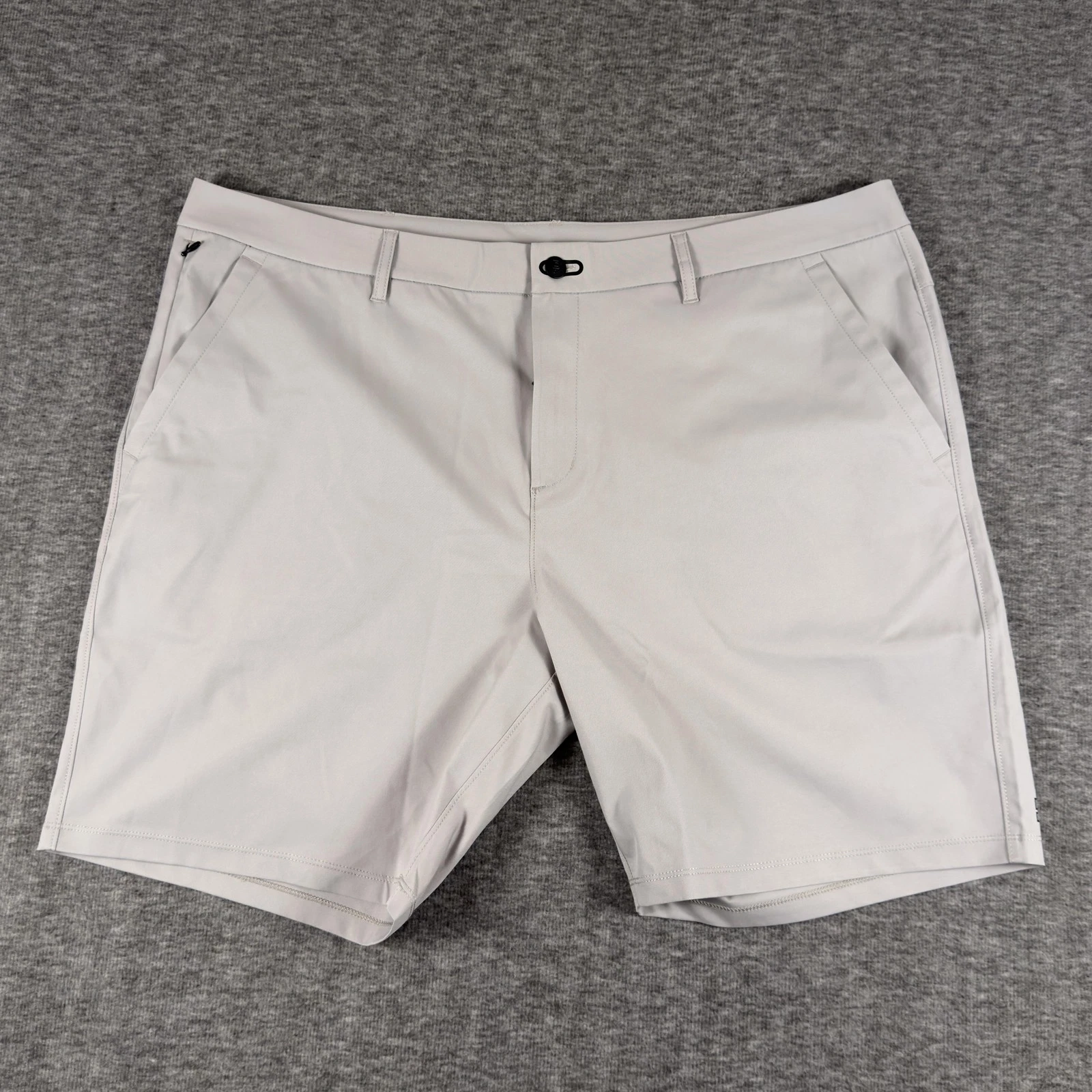 Public Rec Shorts Mens 42 Gray Chino Performance Golf Stretch Zip Pocket Travel