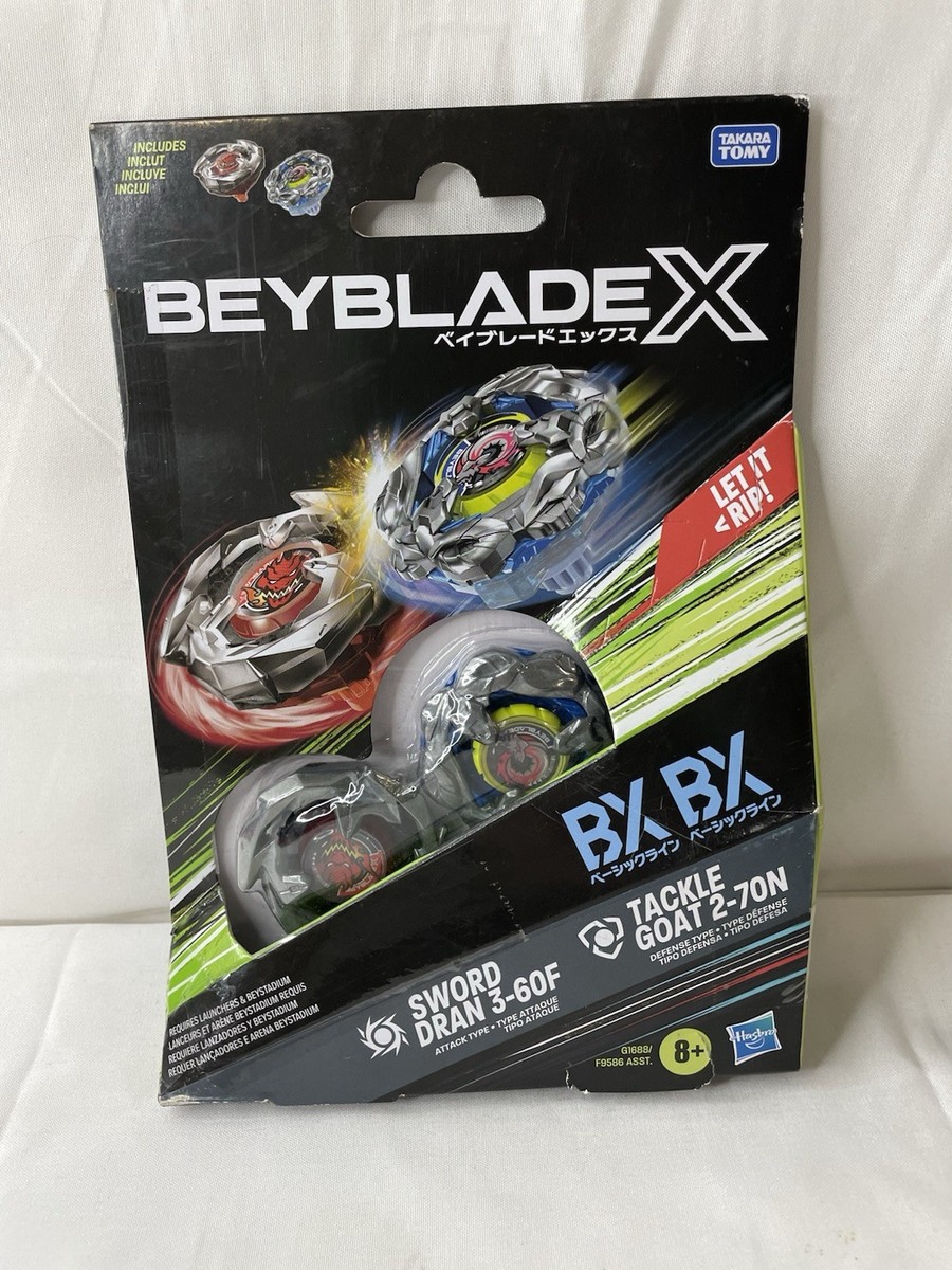 Beyblade X Hasbro Dual Pack - Sword Dran 3-60F & Tackle Goat 2-70N