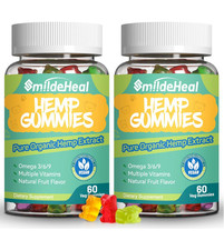 2 Pack Hemp Gummies, 1,500,000 Extra Strength...