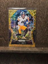2019 Prixm TJ WATT GOLD LAZER PRIZM COLOR MATCH SP STEELERS Card #99