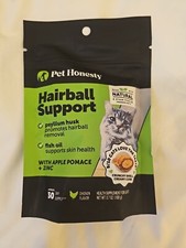 Pet Honesty Cat Hairball Support Chews Hairball Remedy Cat Exp 10/2025