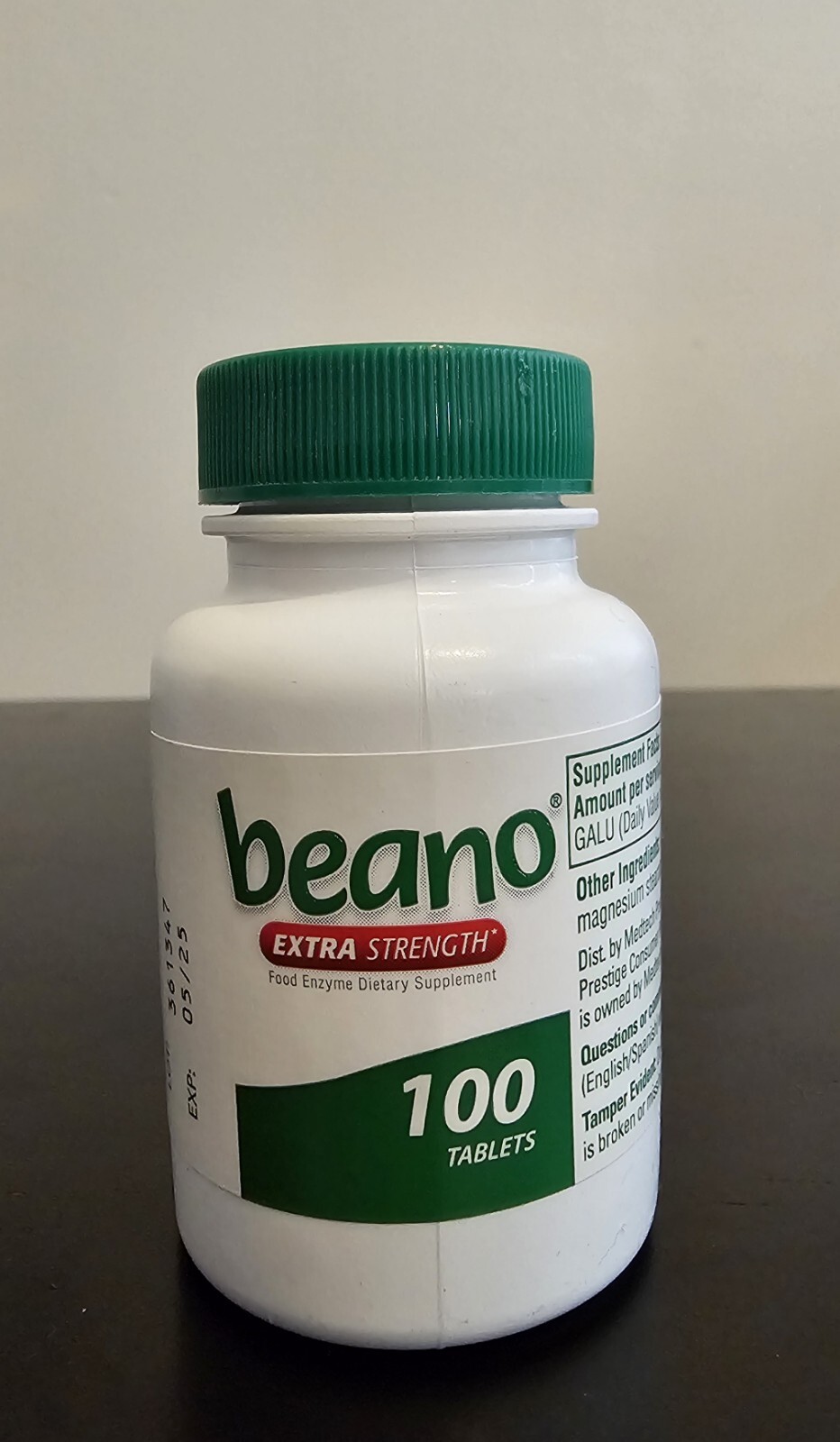 Beano Extra Strength Tablets Prevents Gas, Bloating & 100