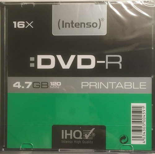 Intenso - DVD-R - Printable - 4,7 GB - 120 Min. - Originalverpackt ...