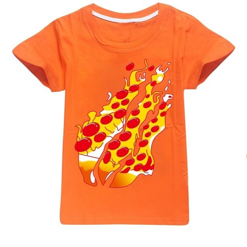 Kids Boys PRESTONPLAYZ Flame Print Summer T-shirt Casual Short Sleeve Tee Top UK - Picture 20 of 26