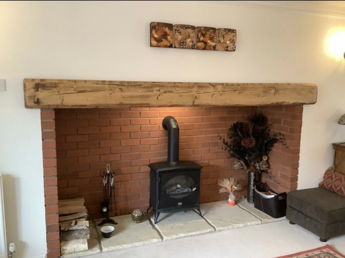 Large mantle mantel fire surround floating shelf beam 8u0026#034; x 4u0026#034; fire  surround | eBay