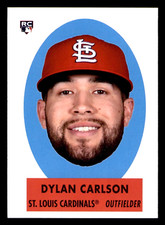 2021 Topps Archives Dylan Carlson Rookie 1963 Topps Peel Off #69PO-5