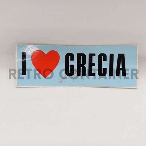 Vintage Aufkleber Sticker Aufkleber 80's - I Love Greece 80er