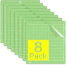 Cutting Mat for Cricut Explore One/Air/Air 2/Maker 8 Pack 12X12 Inch Standard Gr