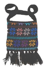 Hand Woven Snowflake/Star DesignYarn Bag/Purse, Geometric Design Multicolor
