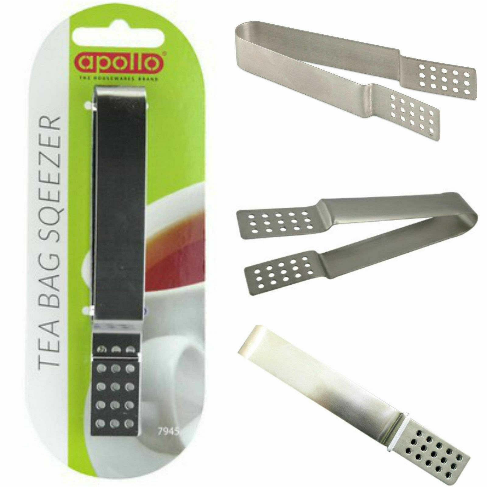 Apollo Tea Bag Squeezer Stainless Steel Squeezer Tea Bag Metal Tong