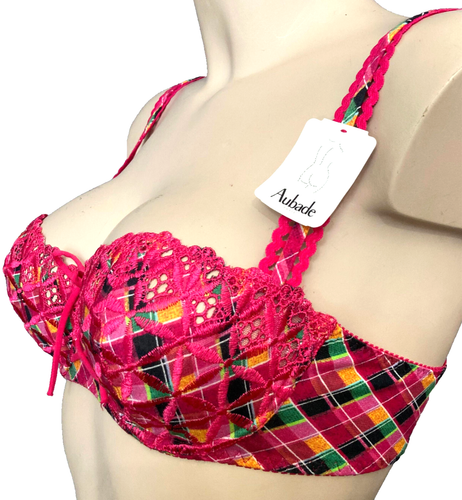AUBADE Bahia Half-Cup Underwired Bra EU/DE 85E UK38DD Luxury Lingerie - Picture 2 of 6