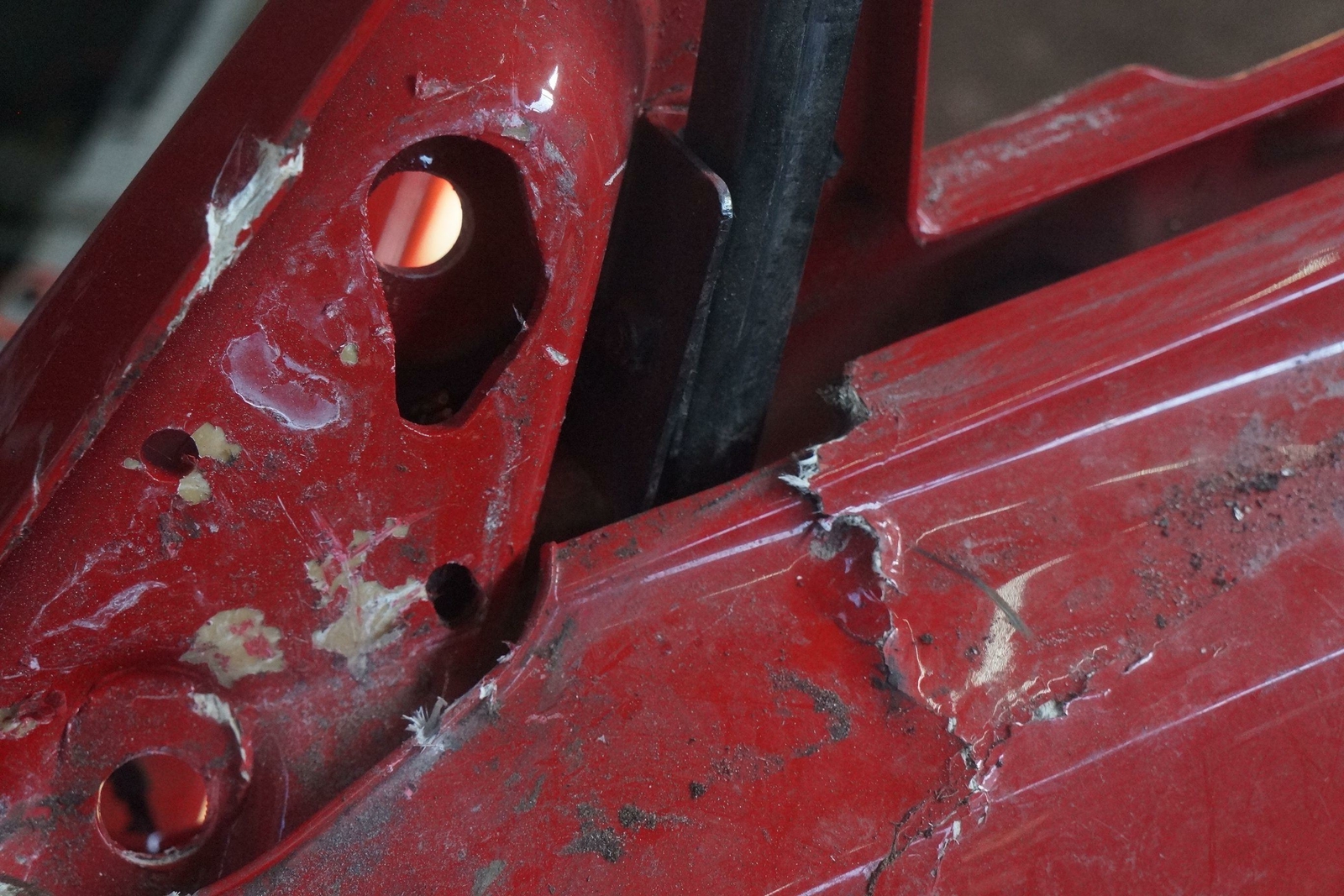 Left Driver Door Shell Ardent Red A132B4071K OEM Lotus Evora 2010-15 *Note*