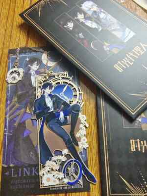 Official Link Click Shiguang Daili Ren Lu Guang Cheng Xiaoshi Rin Metal Bookmark