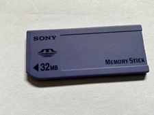 1pcs 32mb sony fullsize Non PRO memory stick Older Sony cameras,Voice Rec.