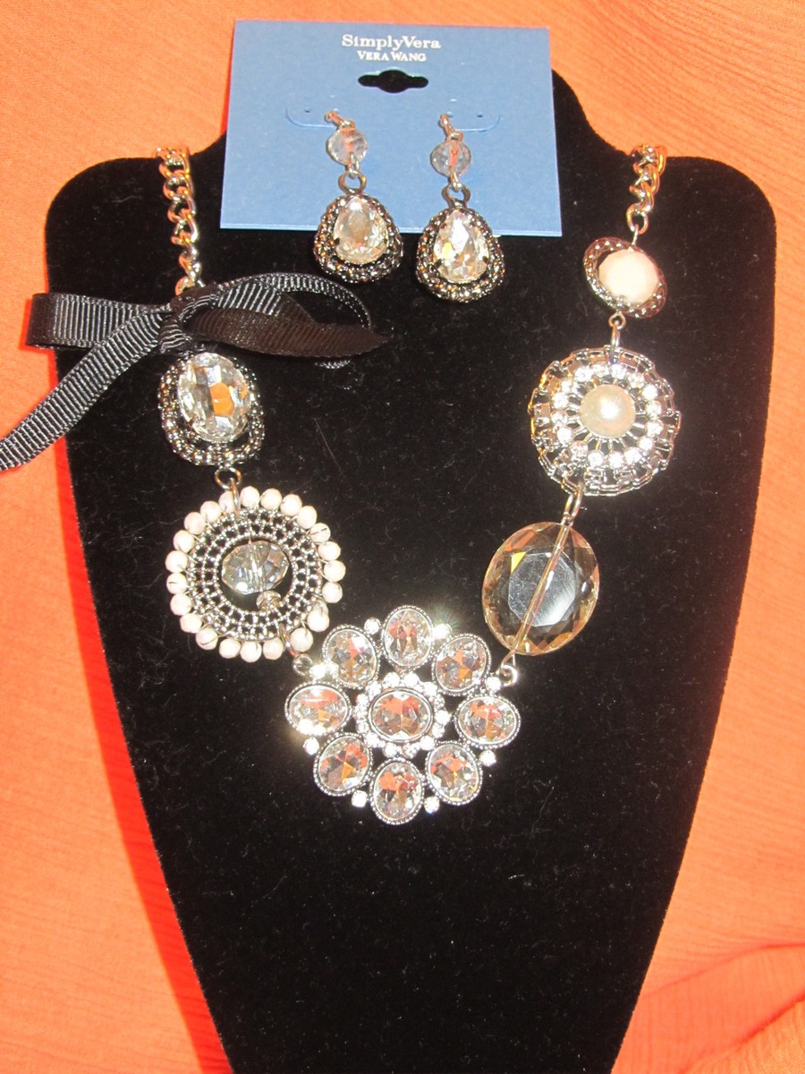 Jewelry Sets Vera Wang Pearl Necklace Estele Gold Plated Ravishing